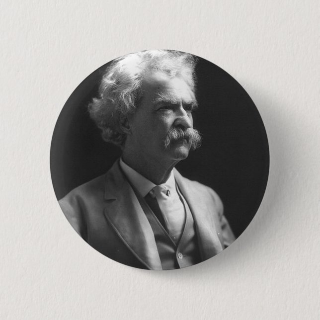 Mark Twain foto Knapp (Framsida)