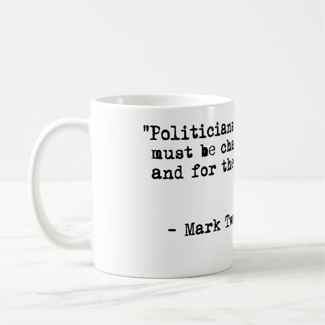 Mark Twain kaffemugg - politikar- & (Vänster)