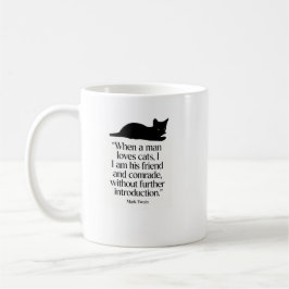 Mark Twain Katt Citat Mugg