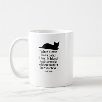 Mark Twain Katt Citat Mugg