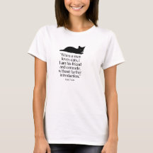 Mark Twain Katt Citat T-Shirt