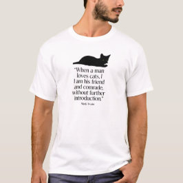 Mark Twain Katt Citat T-Shirt