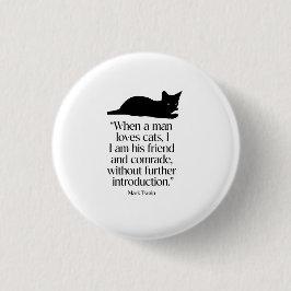 Mark Twain Kattcitat Knapp
