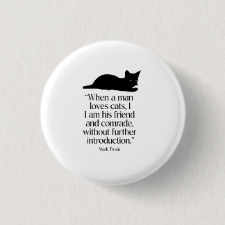 Mark Twain Kattcitat Knapp