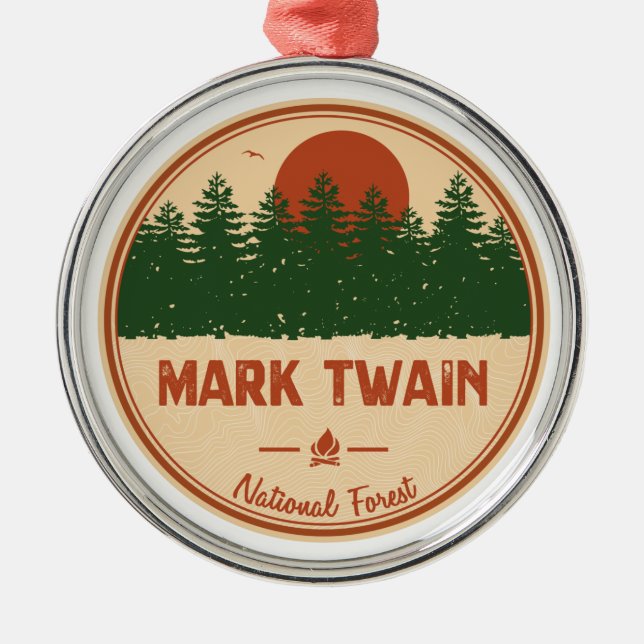 Mark Twain National Forest Julgransprydnad Metall (Framsidan)