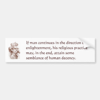 Mark Twain om Religion Bildekal