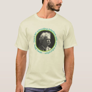 Mark Twain porträtt med citationsteckenskjortan Tee