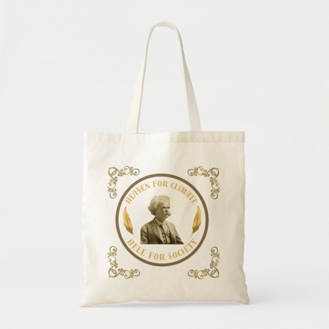 Mark Twain Quote Bag Tygkasse (Framsidan)