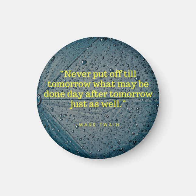 Mark Twain Quote Magnet (Framsidan)