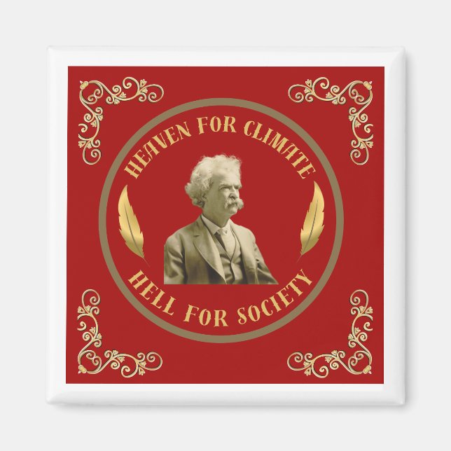 Mark Twain Quote Magnet (Framsidan)
