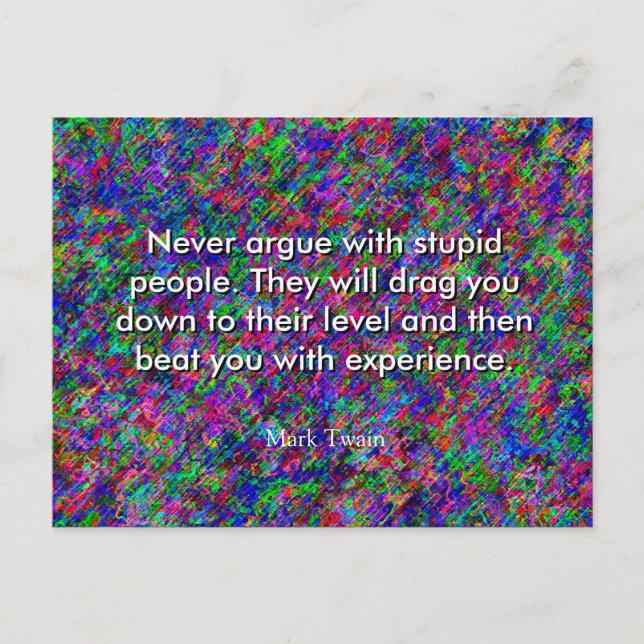 Mark Twain Quote vykort (Framsida)