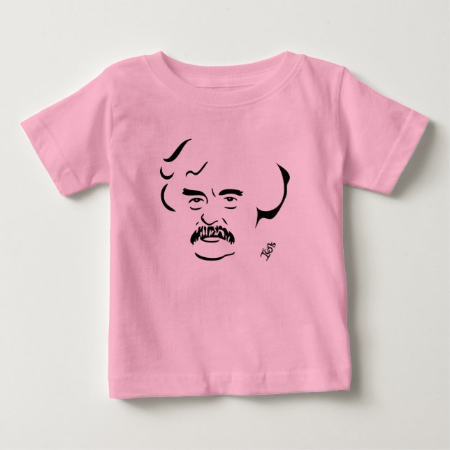 Mark Twain spädbarnT-tröja Tee Shirt (Framsida)