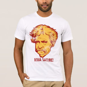 Mark Twain "Viva satir" T-tröja Tee Shirt