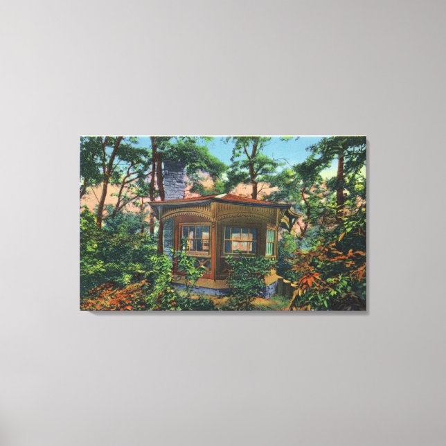 Mark Twain's Study at Quarry Farm, Öster Backe Canvastryck (Framsida)