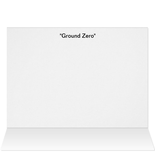 Mark Zero Hälsningskort (Insidan Horizontal (Överdel))