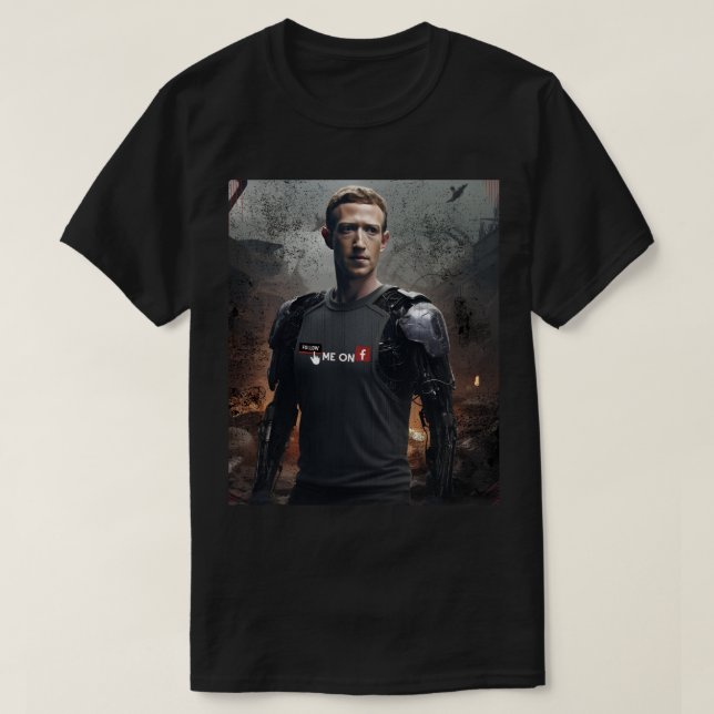 Mark Zuckerberg 2050 T-Shirt (Design framsida)