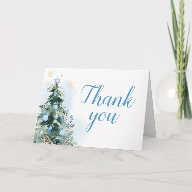 Märka lilla paket med Joy Baby Shower Tack Kort (Framsida)