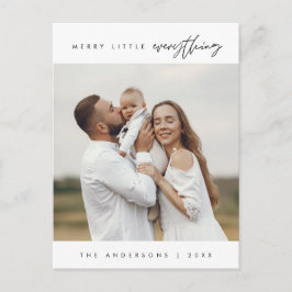 Märka lite allt, jul, familjefoto vykort