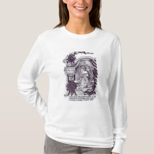 Märka med sina initialer brev av en charter tee shirt