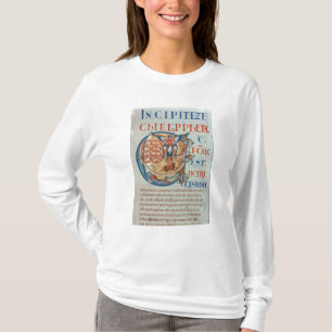 Märka med sina initialer brev "E" Et factumen est T-shirt