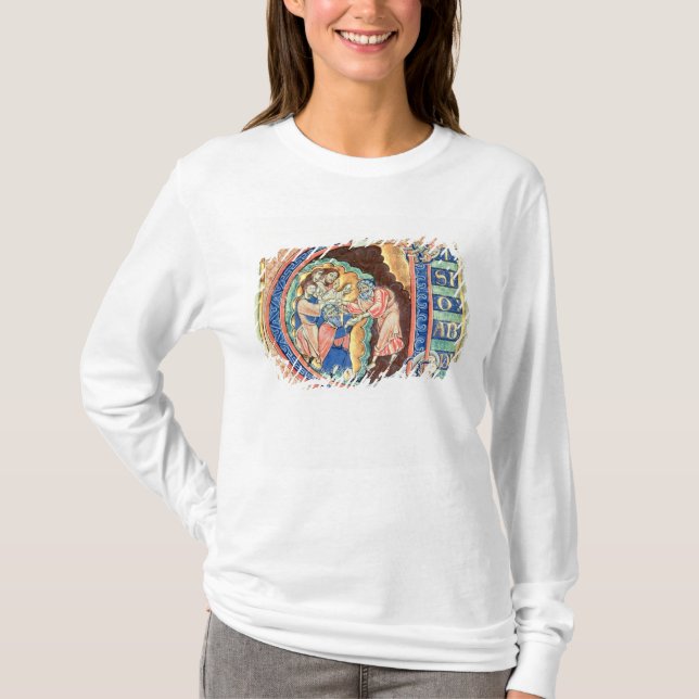 Märka med sina initialer brev "V" Visio Abdie T-shirt (Framsida)