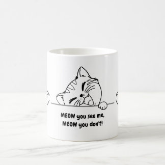 MÄRKA MEDDELANDET - ANPASSNINGSBAR CAT MUGG! KAFFEMUGG