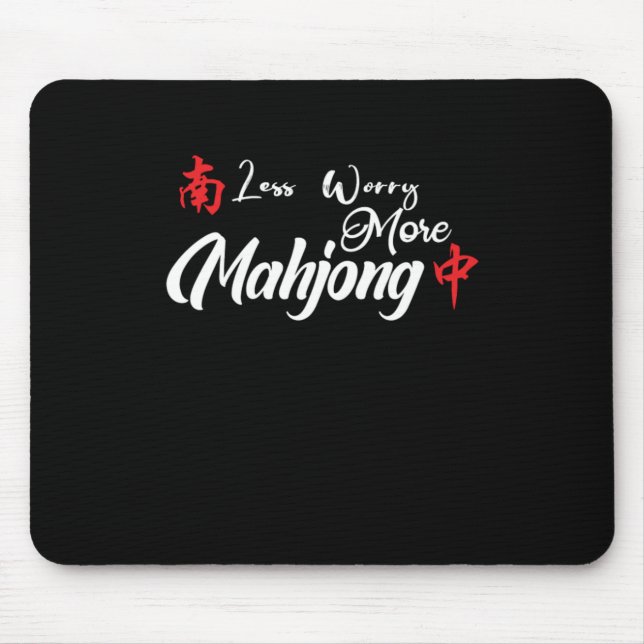 Märka mer Mahjong Mahjongg Player Gift Musmatta (Framsidan)