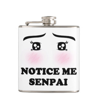 Märka mig Senpai att rodna Animeflickan Kawaii Fickplunta