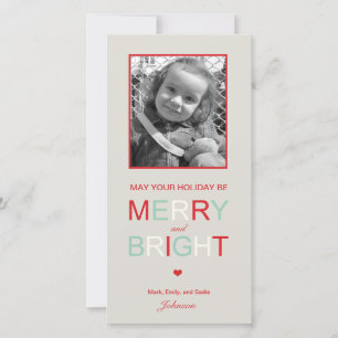 Märka och ljus Helgdag-fotokort Julkort