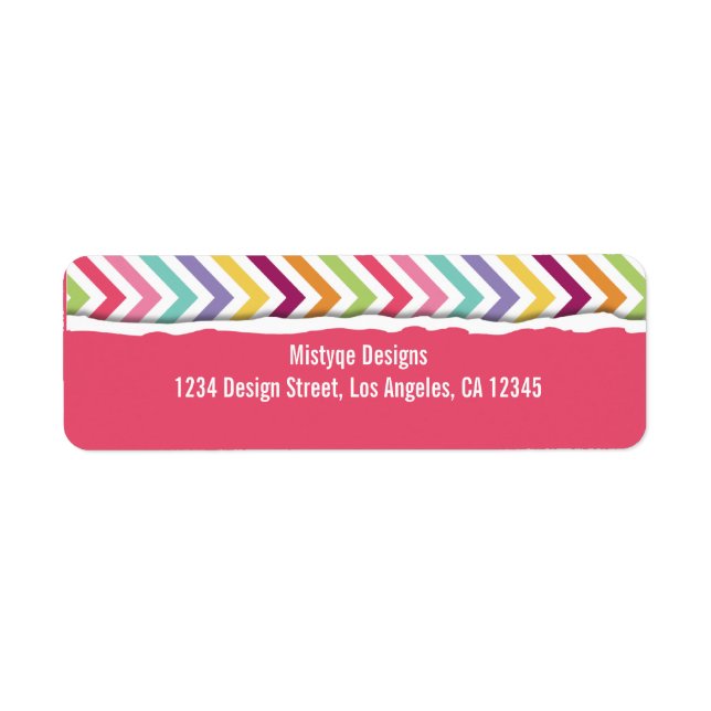 Märka och ljusa Returetiketter Returadress Etikett (Framsidan)