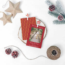 Märka och nästan gifta minimalister julkort