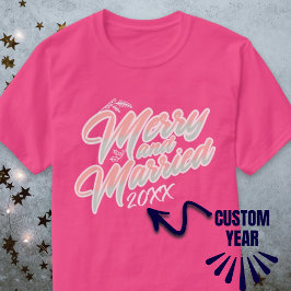 Märka och skriva Rosa Anpassningsbarna År Julafton T Shirt
