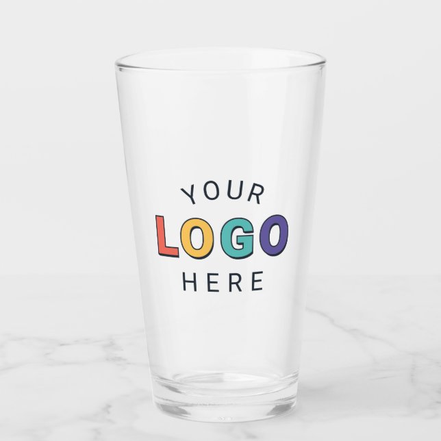 Märkbar Tumbler med din logotyp Glaskopp (Framsida)
