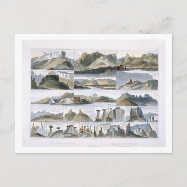 Märkbart Backe på Övre Missouri, platta 35 f Vykort (Framsida)