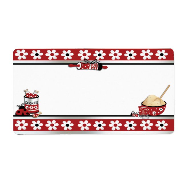 Märke för att göra cookies fraktsedel (Framsidan)