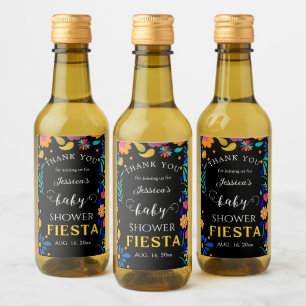 Märke för babyvisningsprogram Fiesta Mexican Mini  Vinetikett