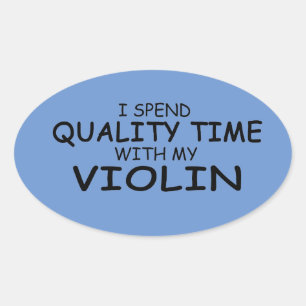 Märke för kvalitetstid för violin Oval
