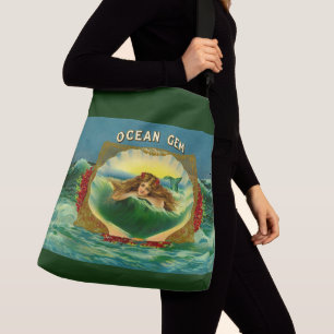Märke för Ocean Gem sjöjungfru cigar Axelväska
