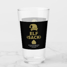 Märke för roligt julöl glaskopp