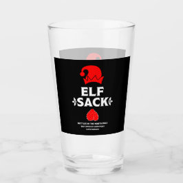 Märke för roligt julöl glaskopp