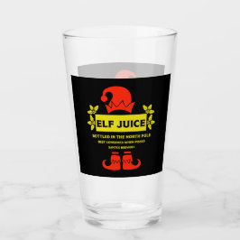 Märke för roligt julöl glaskopp