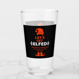 Märke för roligt julöl glaskopp