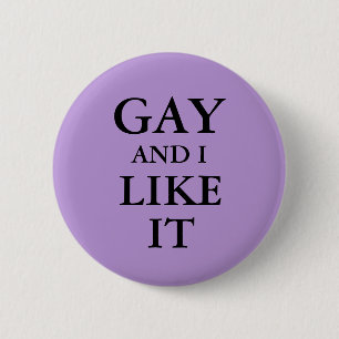 Märke - Gay Och Gillar Det Knapp