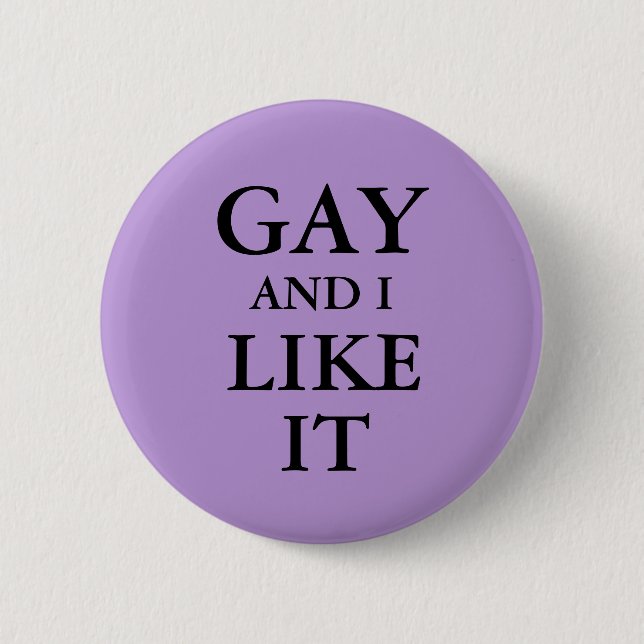 Märke - Gay Och Gillar Det Knapp (Framsida)