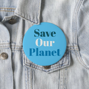 Märke - Rädda Vår Planet Knapp