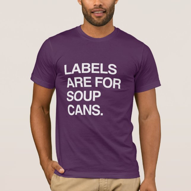 MÄRKEN ÄR FÖR SOPPSKÅLAR T-Shirt (Framsida)
