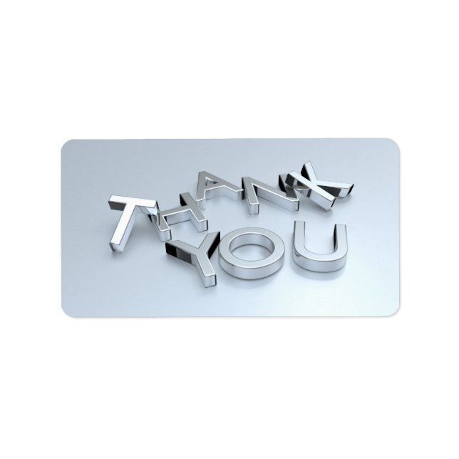 Märken för tack Bröllop-årsdagen Adressetikett (Framsidan)