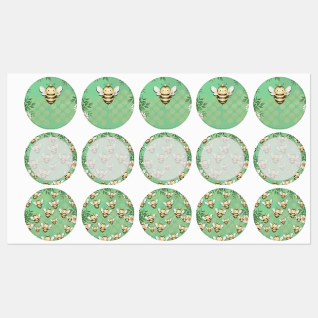 Märken på etiketter till små bibuz. (Ark)