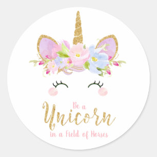 Märker den inspirera klistermärken för unicorne