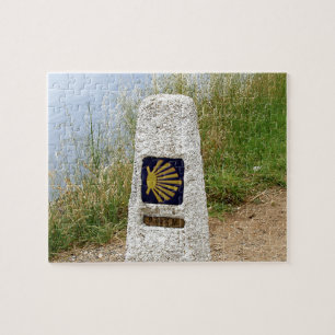 Marker Zero vid Cape Finisterre, Spanien Pussel